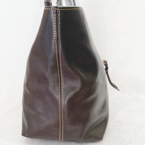 Nwt Dooney & Bourke Florentine Leather Medium Russel Tote Bag - Picture 5 of 13